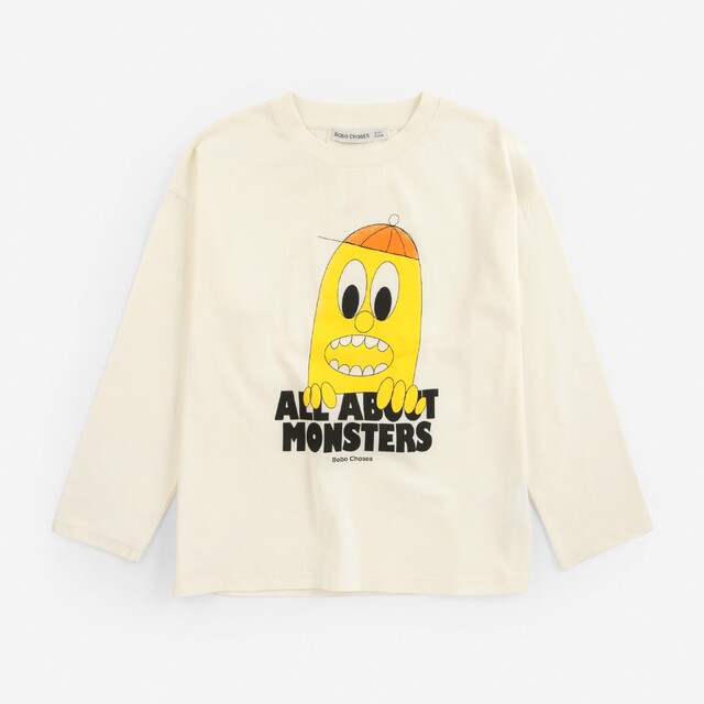 【BOBOCHOSES】Drop1「All About Monsters」B226AC007 Bigtooth Lemon T-shirt KID