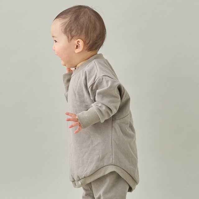 【MOUNTEN.】baby BT06-0202 stretch sweat crewneck