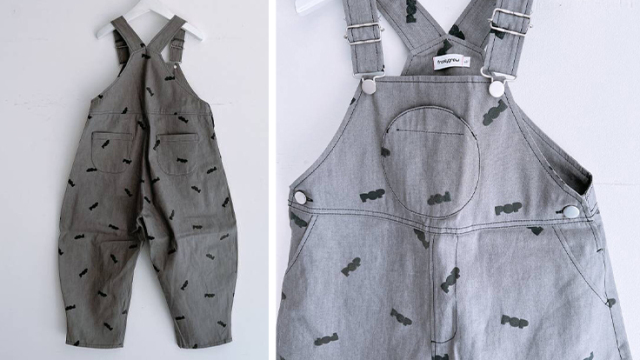 frankygrow】22FWBT-281 “POP”DENIM OVERALL キッズ～おとなまで 