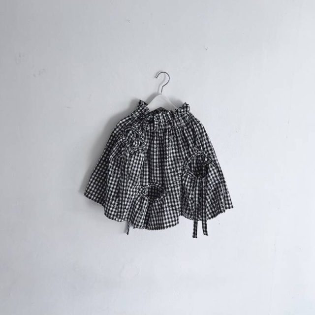 frankygrow】23FWBT-325 Lett. RANDOM HOLE SKIRT