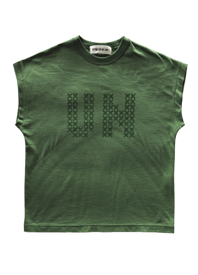 【UNIONINI】CS-093 sleeveless tee /グリーン/大人