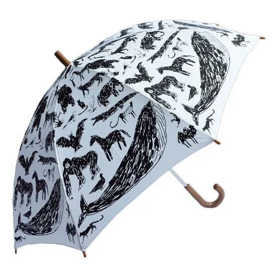 【chocolatesoup】GEOMETRY UMBRELLA/Tanaka Kentarou/animal/WHITE/45.50.55.60cm