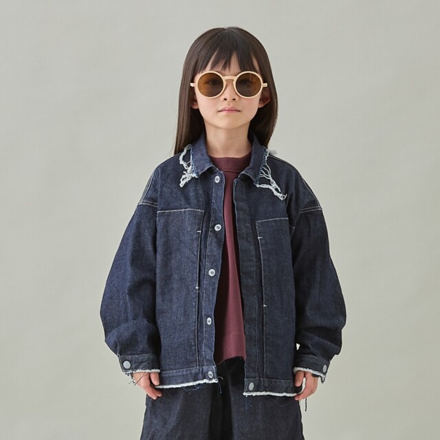【MOUNTEN.】MB38-1813 denim work blouson(organic cotton)