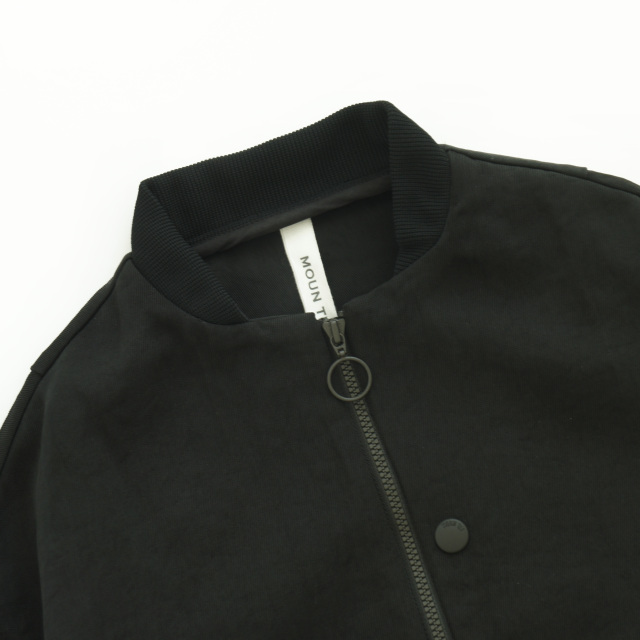 MOUNTEN.】MB39-1801 bright twill zip blouson/black