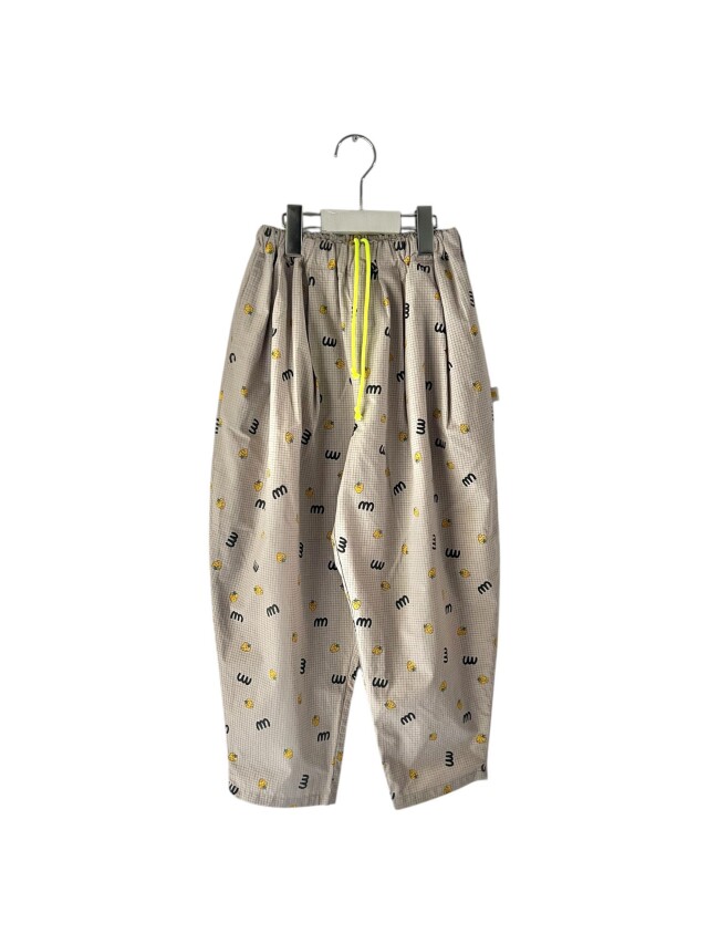 【minnano×frankygrow】MF26SBT-012 M&SB PATTERNED TEPERED PANTS/BEIGE