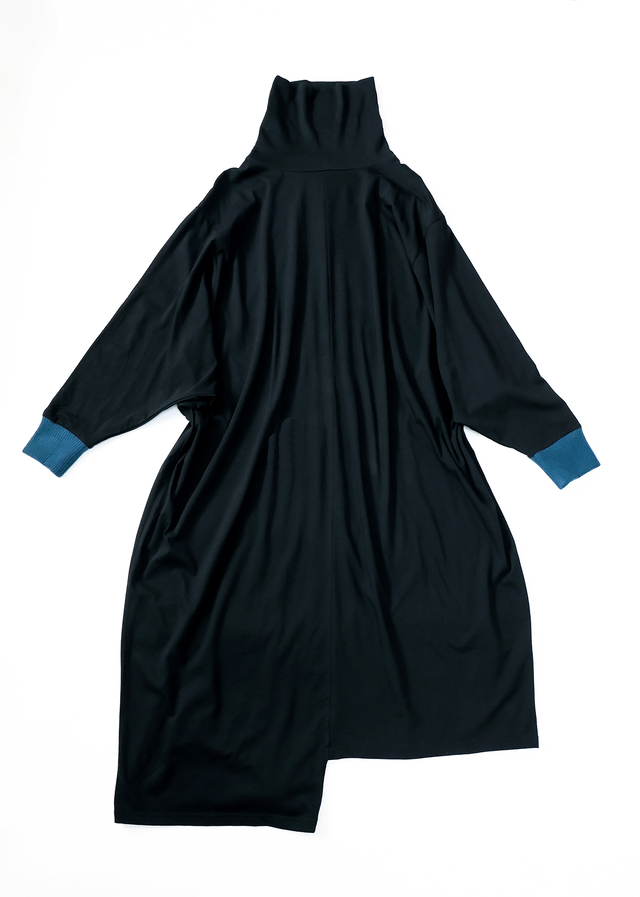 【michirico】MR26AW-20 asymmetry dress/adult/ブラック
