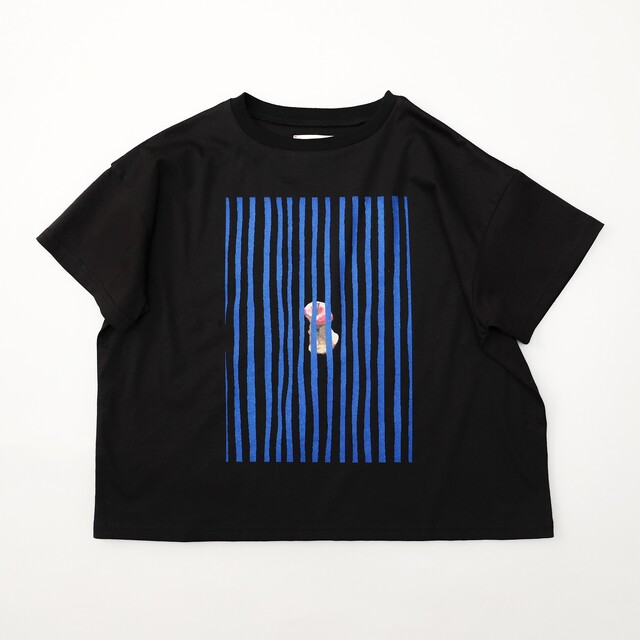 【michirico】MR26SS-04 Apple T/BLACK