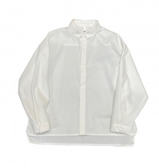 【MOUNTEN.】MS32-1501 stretch typewriter wide shirt