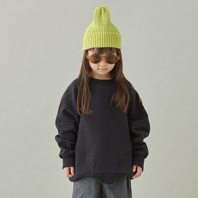 【MOUNTEN.】MT109-1811 sweat crewneck/black