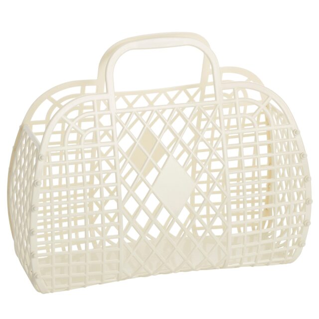 【Sunjellies】Retro Basket(Large) /Cream