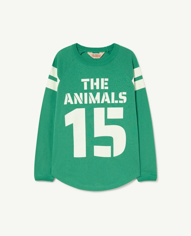 【THE ANIMALS OBSERVATORY】JERSEY TOPS ANTEATER Green_15 028  T-Shirt