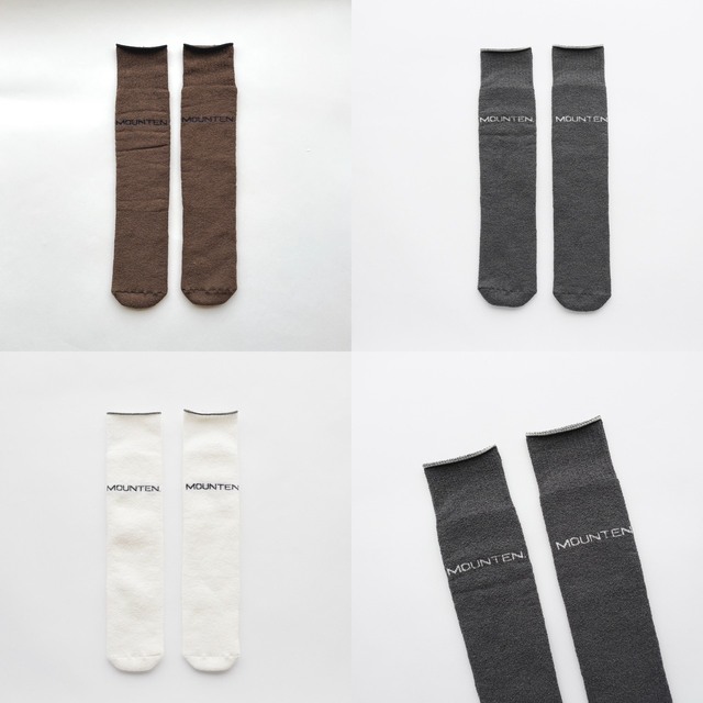 【MOUNTEN.】MA81-2031 MOUN TEN. logo tube socks