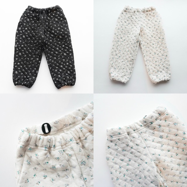 【MOUNTEN.】BP11-0407 flower quilt track pants BABY