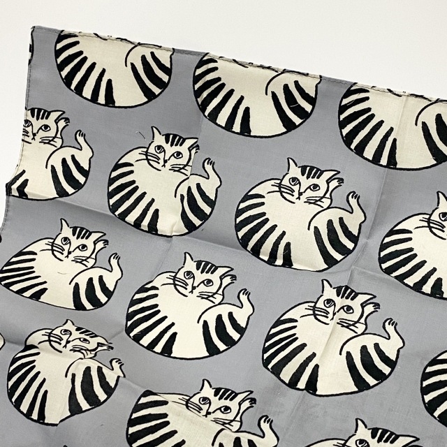 新品即決 松尾ミユキ Handkerchief ハンカチ 猫stella ネコねこおしゃれ可愛いかわいいコットン綿 日本正規代理店品 ハンカチ