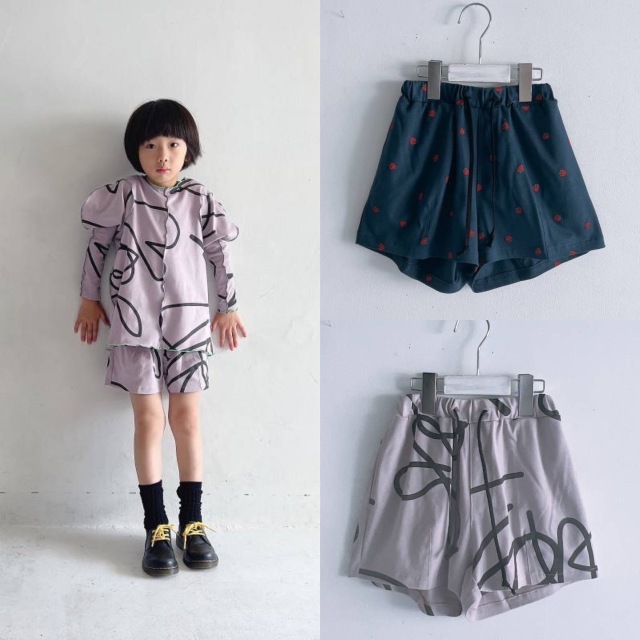 【frankygrow】24SBT-336 FRG+SB PLAIN STITCH SHORT PANTS