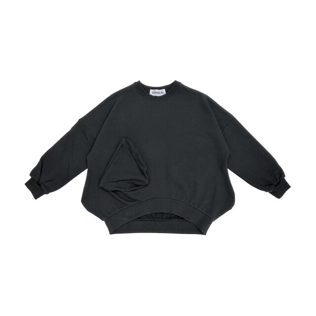 【UNIONINI】TR-020◯△ sweatshirt/black キッズ～大人まで