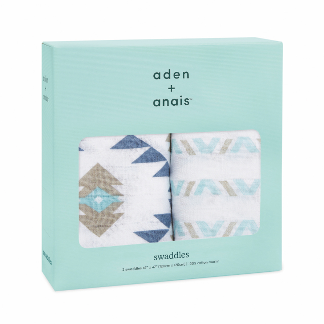 【aden + anais】ガーゼおくるみclassic swaddles 2pack/southwest/正規品