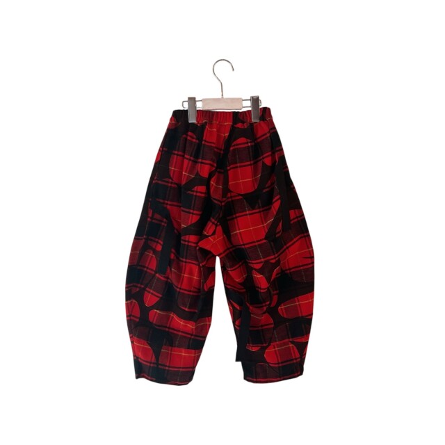 frankygrow】25FWBT-385 FORMED CHECK TAPE BIG PANTS