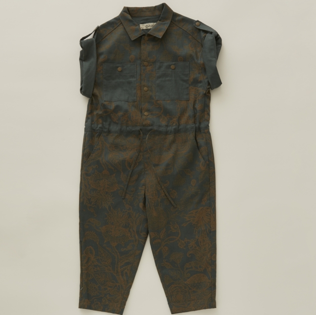 【eLfinFolk】1st入荷済 elf-231F04 FLORA Cotton linen All in one