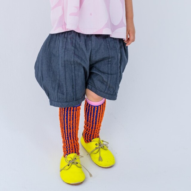 【frankygrow】23SBT-311 DENIM PIN TUCK SHORT PANTS