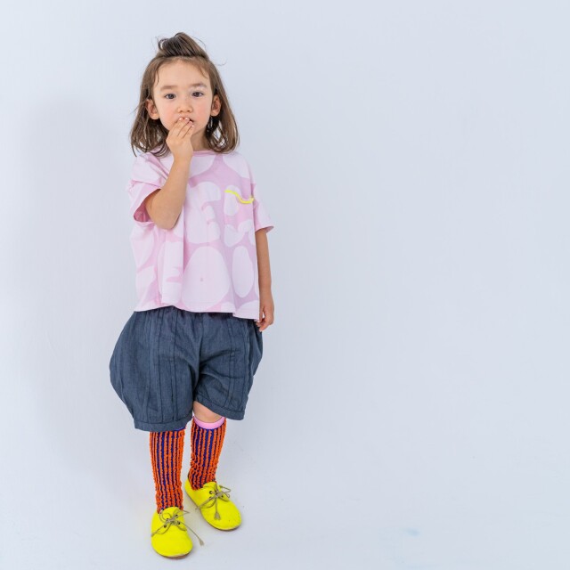 frankygrow】23SBT-311 DENIM PIN TUCK SHORT PANTS