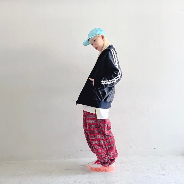 frankygrow】24FWOT-113 KUMA EMBROIDERY PATCH PE TRACK JACKET/BLACK