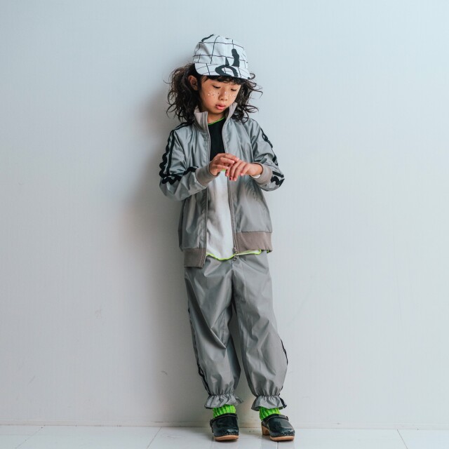 frankygrowフランキーグロウトラックジャケット frankygrow】24FWOT-113 KUMA EMBROIDERY PATCH PE TRACK JACKET