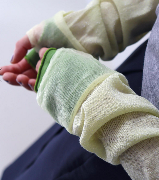 【KIVISDOU】バレリーナフリル UVカット アームカバー