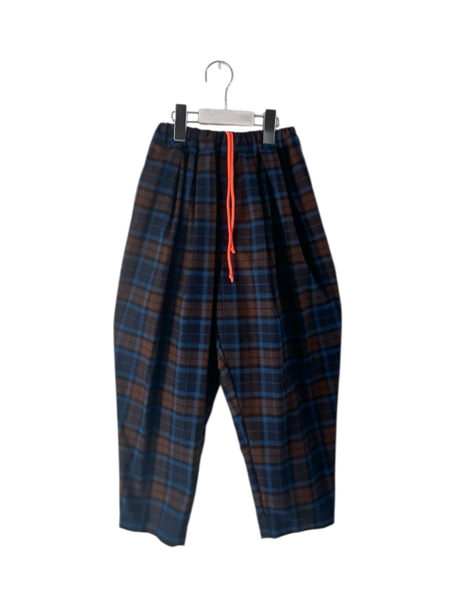 【minnano×frankygrow】MF26FWBT-016 FRANNEL CHECK TEPERED PANTS