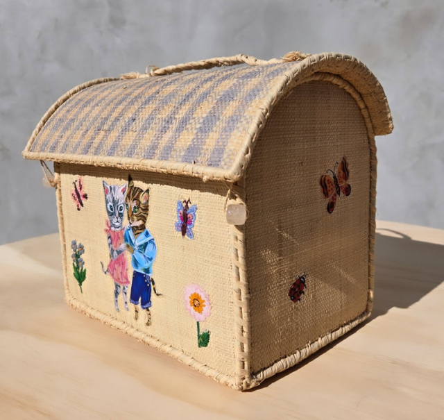 【Nathalie Lete】rice & Nathalie Lete Raffia Kids Bag