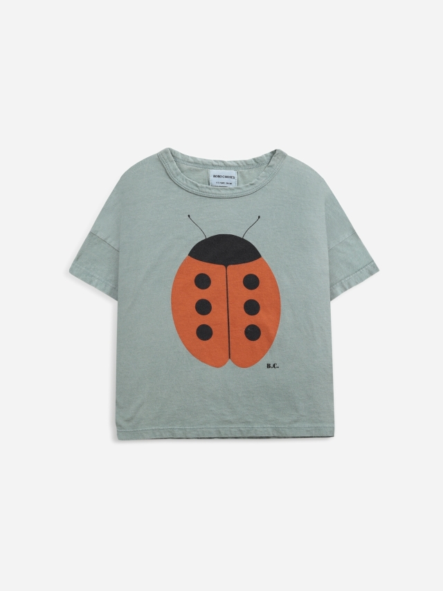 【BOBOCHOSES】Drop1「I'm a Poet」122AC008 Ladybug short sleeve T-shirt