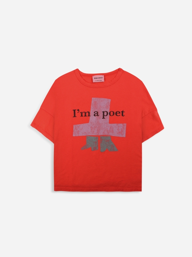【BOBOCHOSES】Drop1「I'm a Poet」122AC012 I'm A Poet short sleeve T-shirt