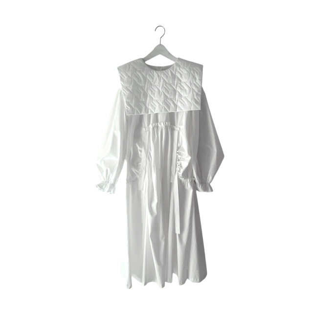 【frankygrow】LETTERS 2WAY GATHER DRESS frankygrow】LETTERS 2WAY GATHER DRESS