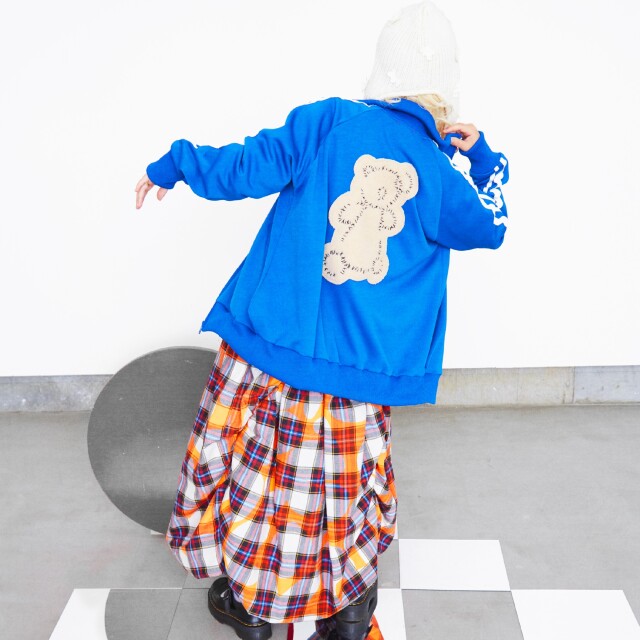 frankygrow】25FWOT-120 KUMA EMBROIDERY PATCH TRACK JACKET