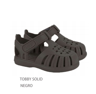 ※予約【igor】サンダル・S10271 TOBBY SOLID/002 NEGRO