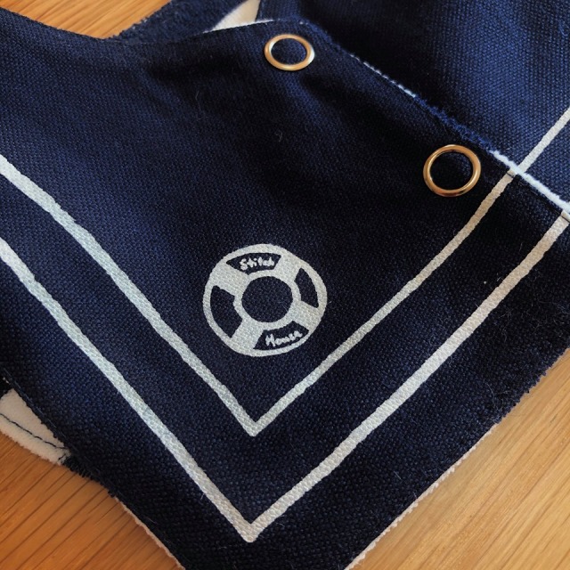 セーラー襟ビブ（リバーシブル）