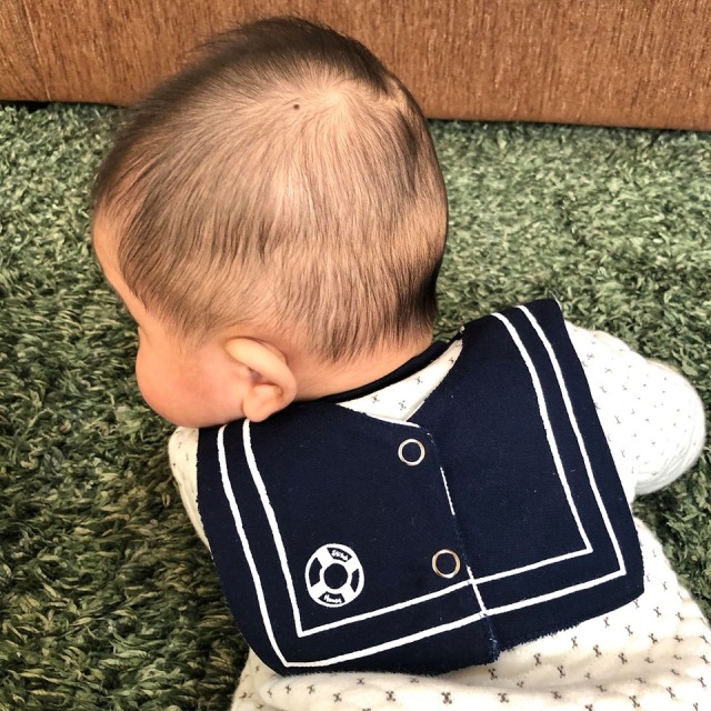 セーラー襟ビブ（リバーシブル）