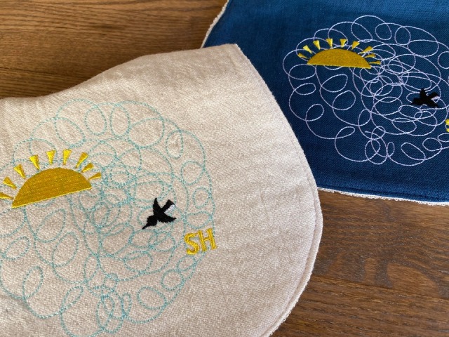 アイヌ刺繍襤褸リビルドリバーシブルベレー帽