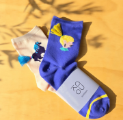 ドラミ★clapレインボーダーレギンス＆新品ハナマルクラップTの2点 ドラミ様専用☆clapレインボーダーレギンス＆新品ハナマルクラップTの2点