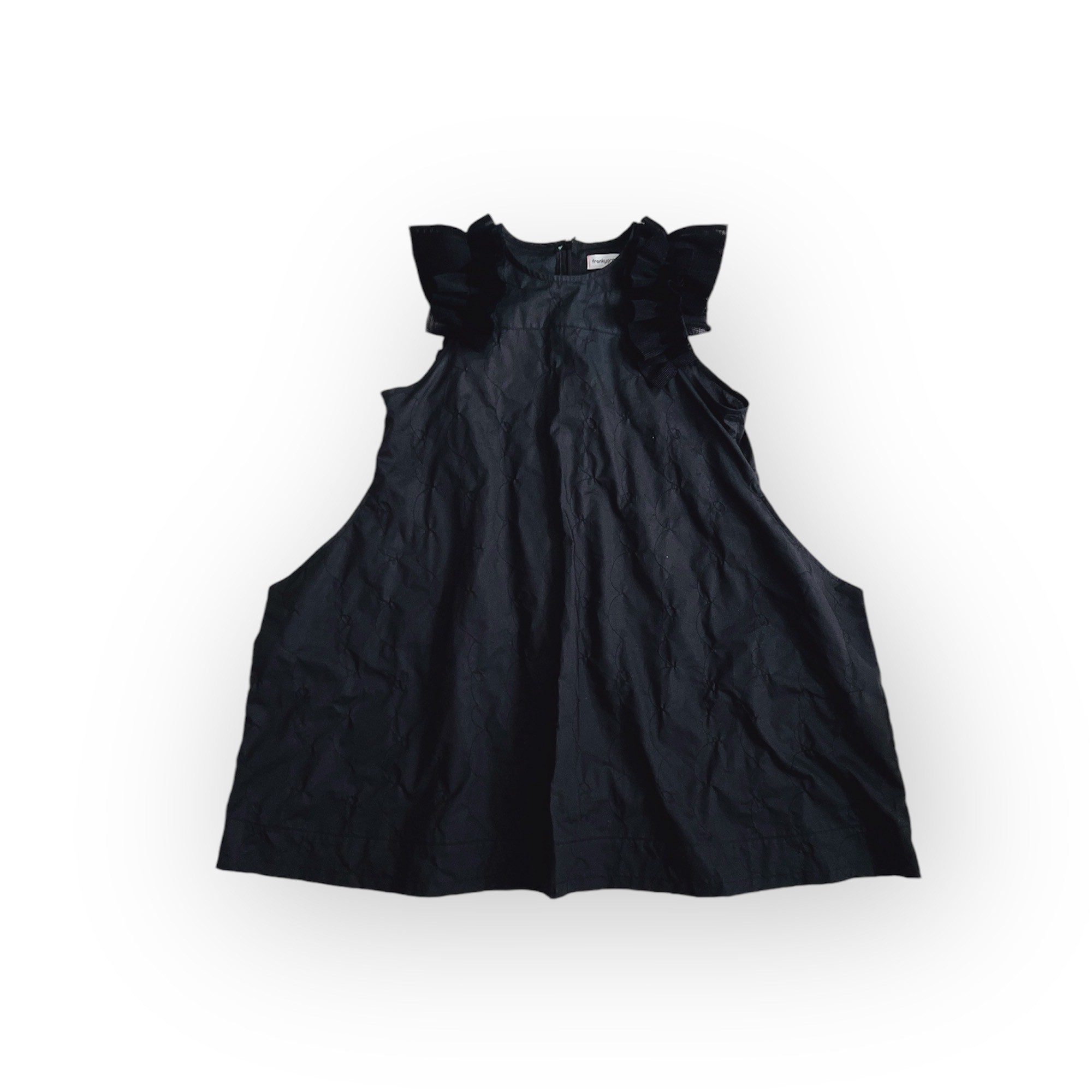【frankygrow】25SOP-269 GURUGURU STITCH MESH FRILL SLEEVES DRESS