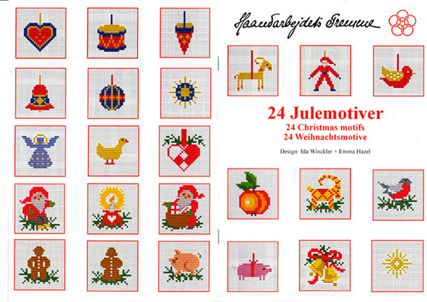 〔Fremme〕　図案集　52-2111　24 Christmas motifs 【在庫あり】