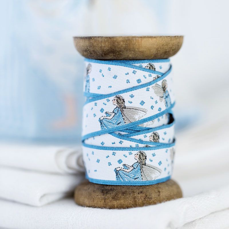 **〔Acufactum〕　A-35210　リボンテープ / 花を待つ妖精　1.6cm幅　 (1ｍ単位）