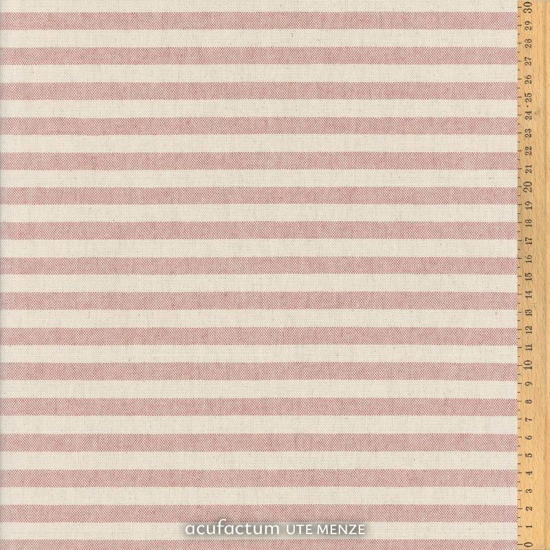 **〔Acufactum〕　A-3523-1604-97　生地 / Block stripes / ダスティピンク　<Happy Point 5倍>