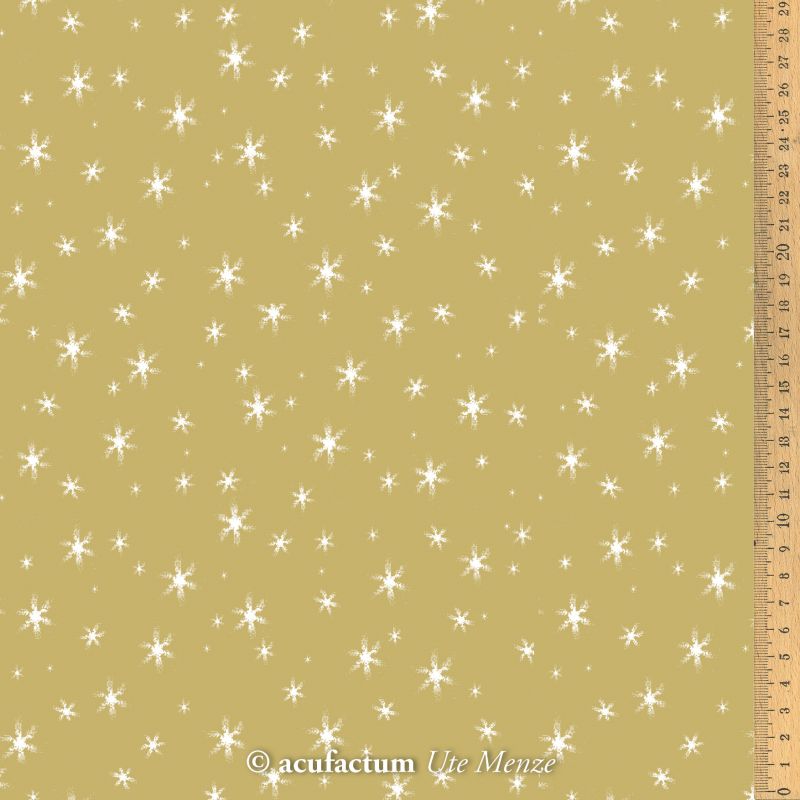 **〔Acufactum〕　A-3523-851　生地 / 氷の結晶 - 黄土色