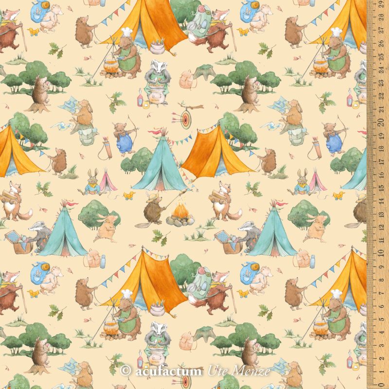 **〔Acufactum〕　A-3523-871　生地 / キャンプの楽しみ