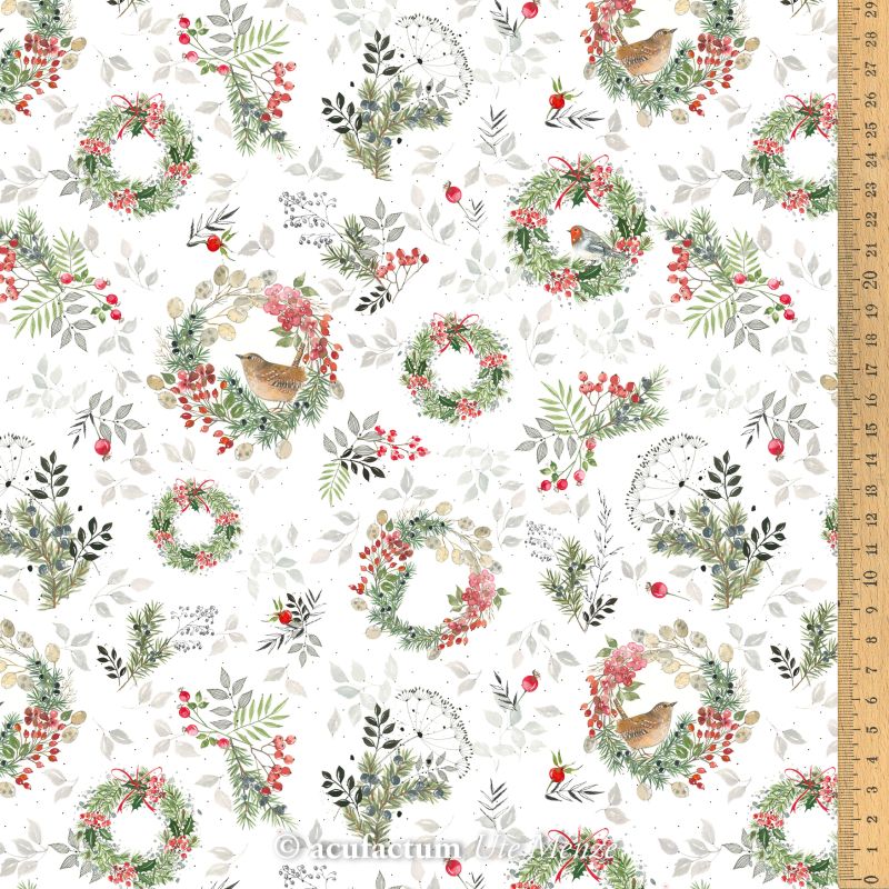 **〔Acufactum〕　A-3523-961　生地 / ベリーのリース