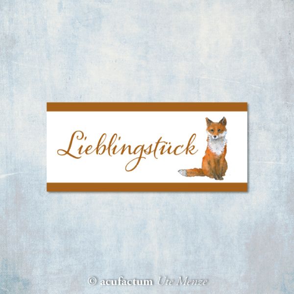 〔Acufactum〕　A-35339　織ラベル / Lieblingsstuck Fuchs