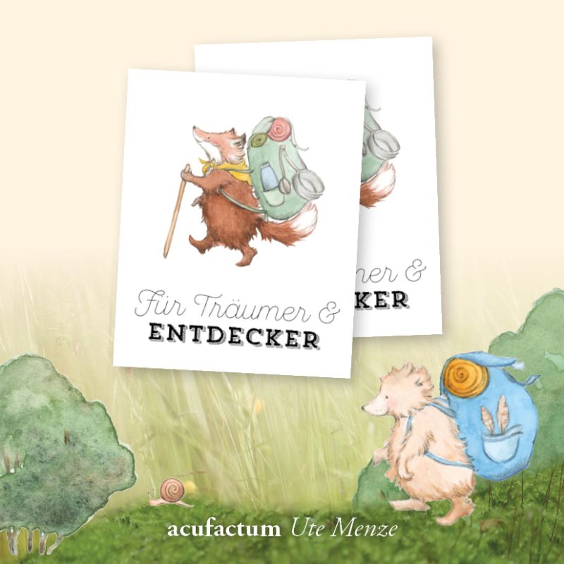 **〔Acufactum〕　A-35362　織ラベル / Patch / Fru Traumer und Entdecker