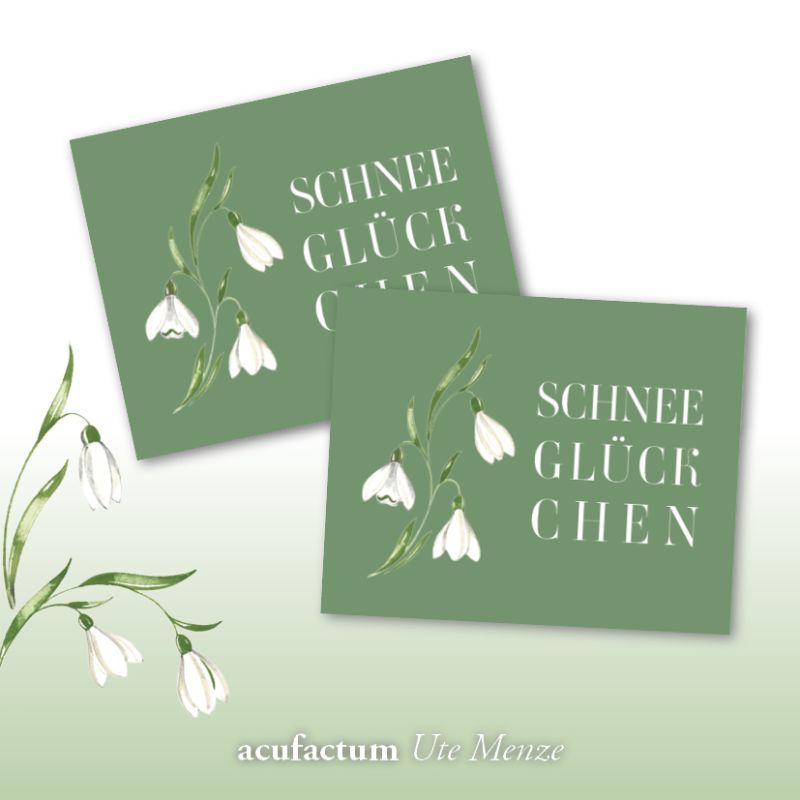 **〔Acufactum〕　A-35368　織ラベル / Patch / スノードロップ