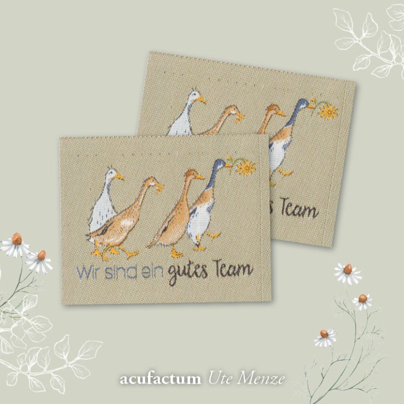 〔Acufactum〕　A-35390　織ラベル / Patch / Gutes Team